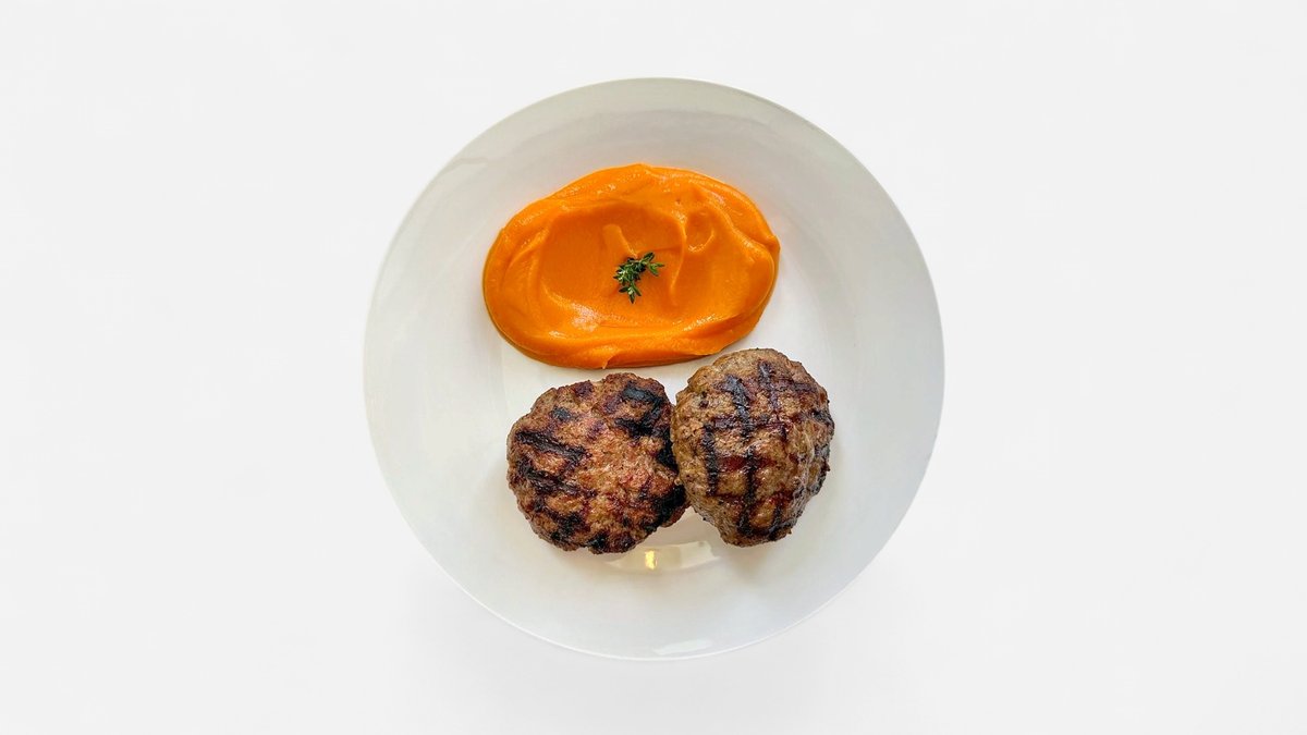 Beef patties — illustrative
